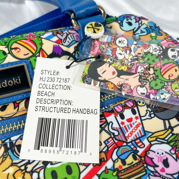 Tokidoki Summer Splash Beach Structured Handbag Bag Purse Stellina Sandy Kaiju - Picture 7 of 16